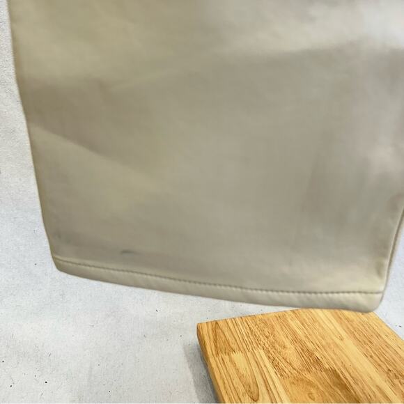 Agolde Pieced Pinch Waist 90's White Denim & Cream Leather Jeans size 29 - Picture 12 of 16